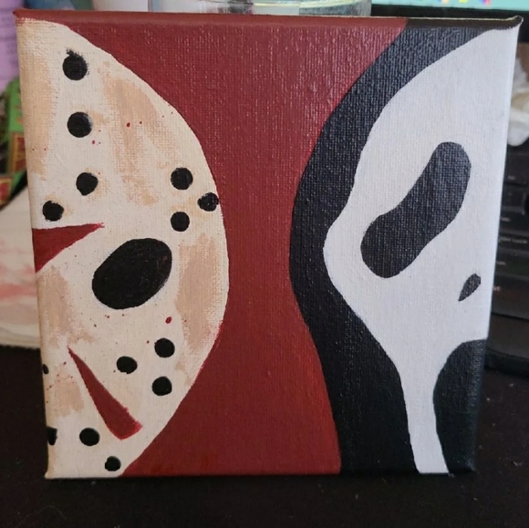 Other - Jason and Scream Halloween Painting